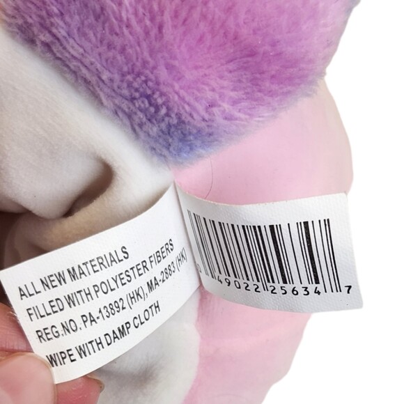 Rainbow Dreams 2019 Reversible Plush Unicorn ~ Pink/White 6" - Picture 13 of 13